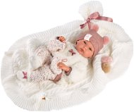 Llorens 63576 New Born Girl - realistic baby doll with all-vinyl body - 35 cm - Doll