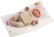 Llorens 74020 New Born - Élethű, puha szövet baba hangokkal  - 42 cm - Játékbaba