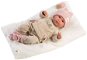 Llorens 74020 New Born - Élethű, puha szövet baba hangokkal  - 42 cm - Játékbaba