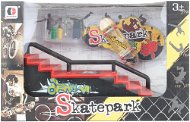 Screw ramp stairs with skateboard - Fingerboard Ramp