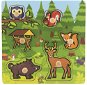 Teddies wooden insert My first forest animals 6 pcs - Puzzle