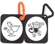 Profibaby Stimulating wooden cards part 2 - Zoo black and white 12m+ - Baby Toy