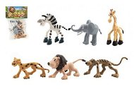 Teddies Animals Happy Safari Zoo 6pcs - Figures