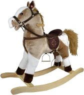 Teddies Kůň houpací světle hnědý - Houpací kůň