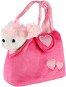 Soft Toy Teddies Handbag with dog pink - Plyšák