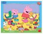 Dino Peppa Pig si hraje 12 deskové tvary puzzle - Puzzle