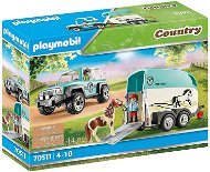 Playmobil Car with pony trailer - Building Set