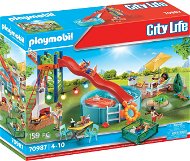Building Set Playmobil Pool Party with Slide - Stavebnice