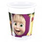 SMART BALLOONS Kelímky máša a medvěd - 200 ml - 8 ks - Kelímek na pití