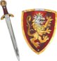 Sword Liontouch Knight set, red - Sword and shield - Meč
