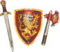 Liontouch Knight set, red - Sword, shield, axe - Sword