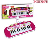 Bontempi El. keyboard with microphone and flashing light show - Musical Toy