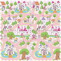 Měkké bloky princezna 60 x 60 cm 4 ks - Pěnové puzzle