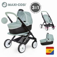 Doll Stroller Maxi Cosi Combination Stroller for dolls green-grey - Kočárek pro panenky