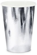 Papírové kelímky, stříbrné, 220ml, 6 ks - Kelímek na pití