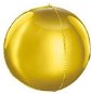 Balón foliový kulatý zlatý 3D - Silvestr - 62 cm - Balonky