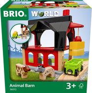 BRIO Spielsets 36012 Tierscheune mit Heuwaggon - Modelleisenbahn