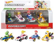 Hot Wheels Mario Kart 4 ks, angličák - Hot Wheels