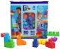 Kocky pre deti Mega Bloks Veľké vrece kociek – Modré (80) - Kostky pro děti