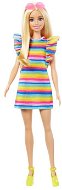 Barbie Modell - Gestreiftes Kleid mit Rüschen - Puppe