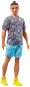 Barbie Modell Ken - T-Shirt mit Kaschmir-Muster - Puppe