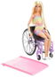 Doll Barbie Modelka Na Invalidním Vozíku V Kostkovaném Overalu - Panenka