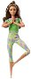 Barbie Mozgásban - Barna hajú zöld ruhában - Játékbaba