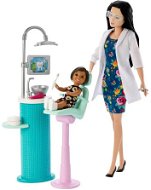 Barbie Povolání Herní Set S Panenkou - Zubařka Bruneta - Doll