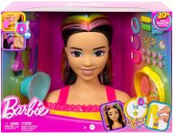 Barbie Neon-Regenbogenfarbiger Frisier-Kopf - Schwarzhaarige - Frisierkopf