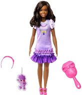 Barbie Az első Barbie babám - Fekete hajú baba uszkárral - Játékbaba