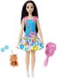 Barbie Az első Barbie babám - Fekete hajú baba rókával - Játékbaba