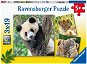 Ravensburger Puzzle 056668 Panda, Tiger a Lev 3X49 Dielikov - Puzzle