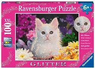 Ravensburger Puzzle 133581 Třpytivé Puzzle Kočka 100 Dílků  - Jigsaw