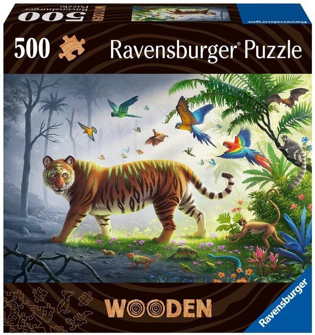Ravensburger Puzzle 175147 Fa puzzle Tigris a dzsungelben 500 darab