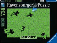 Ravensburger Puzzle 173648 Krypt Puzzle: Neonová Zelená 736 Dílků  - Jigsaw
