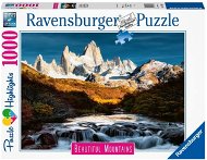 Puzzle Ravensburger Puzzle 173150 Lélegzetelállító hegyek: Monte Fitzroy, Patagónia 1000 darab - Puzzle