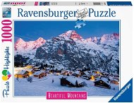 Puzzle Ravensburger Puzzle 173167 Lélegzetelállító hegyek: Berni-felvidék, Mürren, Svájc 1000 darab - Puzzle