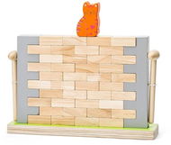 Woody Balance-Spiel - Wand mit einer Katze - Gesellschaftsspiel