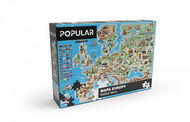 Popular Puzzle – Mapa Európy, 160 ks – CZ - Puzzle