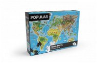Puzzle Popular Puzzle – Mapa sveta, 160 ks – CZ - Puzzle
