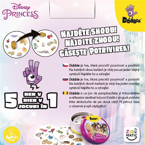 Dobble: Disney Princess (Eco Sleeve) - Karetní hra