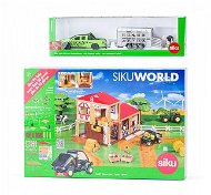 Siku World - farma s autem pro přepravu dobytka - Toy Car