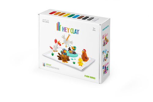 Hey Clay Ptáci z farmy - Modelovací hmota - Hlavní obrázek