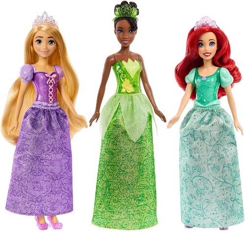 Locika Disney Puppe - Puppen Ariel, Hlw45 und Tiana Princess