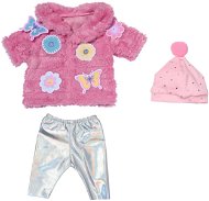 BABY born Szett rózsaszín szőrmebundával, 43 cm - Játékbaba ruha