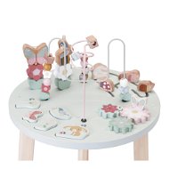 Interaktívny stolík Stolík s aktivitami drevený Kvetiny a motýle - Interaktivní stůl