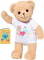 Medvídek BABY born, bílé oblečení - Soft Toy