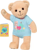 BABY geboren Teddybär - blaue Kleidung - Kuscheltier