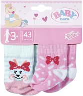 BABY born Ponožky (2 páry) – ružovo-zelené, 43 cm - Oblečenie pre bábiky