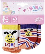 BABY born Socken (2 Paar) - gelb und blau - 43 cm - Puppenkleidung